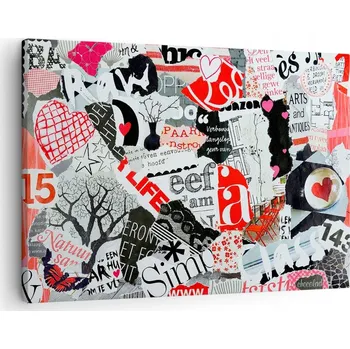 Obraz Obraz na plátně do obýváku ložnice 70x50 graffiti foto obrazy na zeď