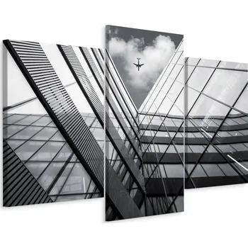 Obraz Obraz Triptych Moderní ARCHITEKTURA 3D 90x60