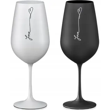 Sklenice Skleničky na bílé víno Crystalex - Bohemia Crystal, vícebarevné, 550 ml, 2 ks