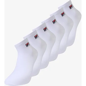 Pánské ponožky BALENÍ 6 KUSŮ FILA nízkých kotníkových ponožek PONOŽKY , bílé, 39-42, BAVLNA