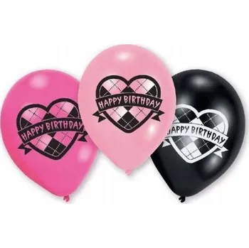 Balónek SADA LATEXOVÝCH BALÓNKŮ 22,8 cm NAROZENINY 6 Ks.