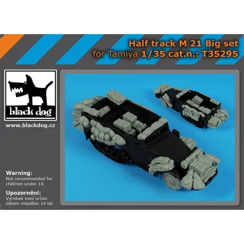 Plastikový model Blackdog 1/35 Half track M 21 Big set (Tamiya)