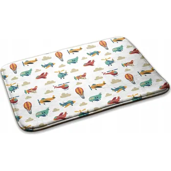 Koberec Koberec / Předložka do dětského pokoje Letadla a balóny 90x60 cm