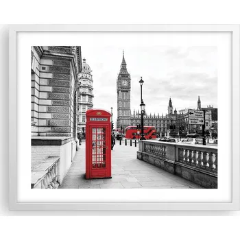 Obraz Obraz plakát na zeď v bílém rámu 50x40 město foto plakáty do obýváku