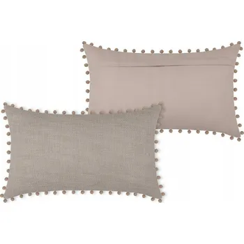 Polštář Dekorativní Polštář SANCHEZ 30x50 polštář s bambule a vložkou GLAMOUR