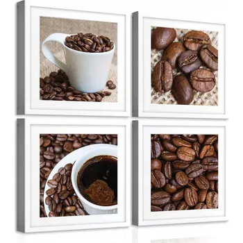 Obraz OBRAZ NA PLÁTNĚ CANVAS 50x50 KÁVA COFFEE CAFE