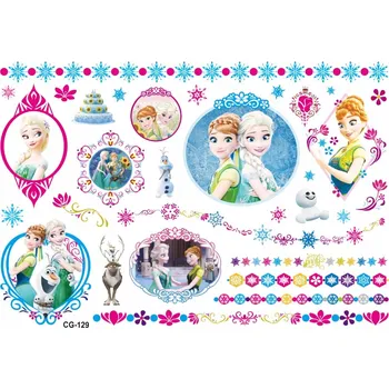Odstranitelné tetování Smyvatelné tetování pro děti Ledové Království Elsa Anna CG129