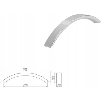 Nábytková úchytka SIRO 1029-147ZN1 chrom lesklý