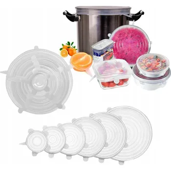 Dóza na potraviny Silikonové víčka na potraviny Taff Dairy 6 kusů