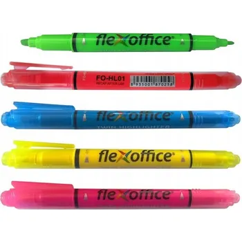 Zvýrazňovač Oboustranný Zvýrazňovač mix barev, fix MPM , popisovač