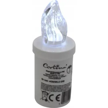 Svíčka LED vklad do hřbitovní svíčky Cortina 11 cm