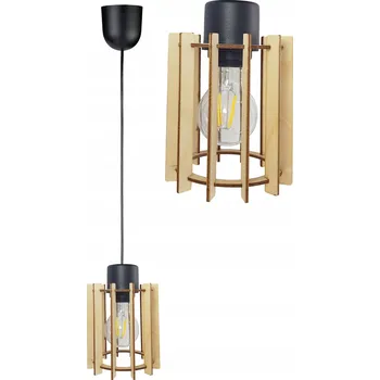 ZÁVĚSNÁ LAMPA lustr stropní LOFT Dřevo 1