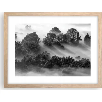 Obraz Obraz plakát v rámu světlý dub do obýváku 40x30 krajina foto na zeď