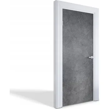 Fototapeta Samolepka na dveře do obýváku, kuchyně, ložnice – Šedá textura betonu 85x205 cm