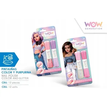 Přípravek na nehty Lak na nehty WOW GENERATION Barevný Třpytivý