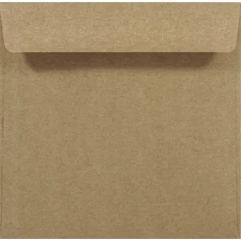 Obálka Čtvercové obálky 15,5 HK EKO Kraft hnědé 5 ks