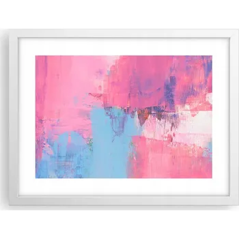 Obraz Obraz plakát v bílém rámu do obýváku 40x30 abstrakce foto na zeď