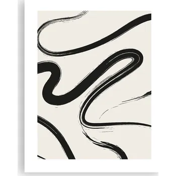 Obraz Obraz plakát na zeď bez rámu 40x50 linie foto plakáty do obýváku ložnice