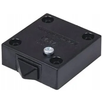 vypínač KONCOVÝ SPÍNAČ DO NÁBYTKU, SKŘÍNÍ černý (Černý vypínač)