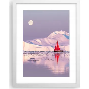 Obraz Obraz plakát v bílém rámu do obýváku 30x40 krajina plakáty na zeď