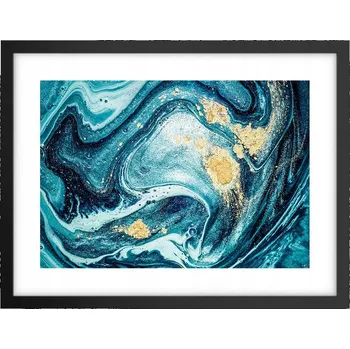 Obraz Obraz plakát v černém rámu do obýváku 40x30 abstrakce foto na zeď