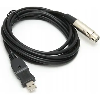 Audio kabel USB na XLR adaptér kabel samec na samici 3 metry