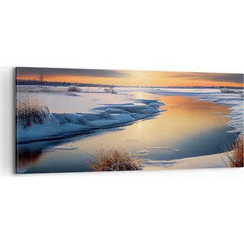 Obraz Foto obraz na plátně canvas 100x40 zima obývací pokoj ložnice na zeď velký