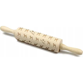 Váleček na těsto Taiwanský pes - váleček se psem, váleček na keramiku, dárek pro