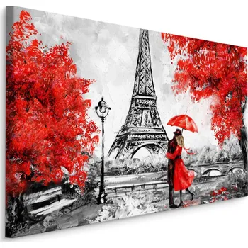 Obraz Obraz do Ložnice Eiffelova Věž Stromy DEKOR 70x50