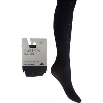 Dámské punčochy Punčocháče hladké Calzedonia černé kamínky 40den černé Nero velikost 1/2