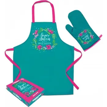 Kuchyňská zástěra Dárek ke Dni babiček Kuchyňská zástěra a rukavice