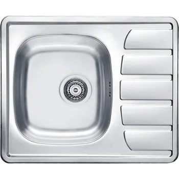 Granitový dřez Jednokomorový dřez Alveus Zoom ocel stříbrný