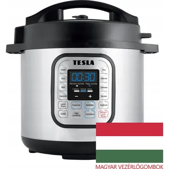 Tlakový hrnec Elektrický tlakový hrnec TESLA 6 l 1000 W 11 v 1 K70 WiFi stříbrný