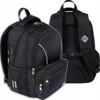 Školní batoh Školní batoh vícekomorový St.Right černý 21 l