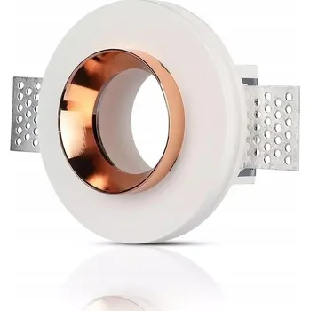 Bodové svítidlo Bodové svítidlo V-TAC GIPS GU10 Kulaté Bílé+Zlaté VT-866