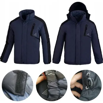 ZIMNÍ ZATEPLENÁ BUNDA S FLEECEM ALPER NAVY XXL