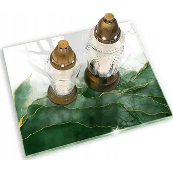 Obraz Podložka pod svíčky na pomník tvrzené sklo Abstrakce příroda 60x52 cm