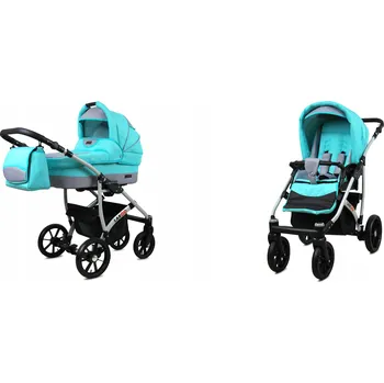 Kočárek Dětský kočárek 2v1 BabyLux LARGO – sporťák a hluboká korba, lehký, s taškou