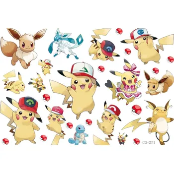 Odstranitelné tetování Smyvatelné tetování pro děti POKEMON CG271