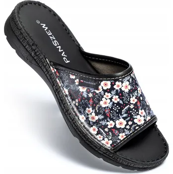 Dámské pantofle Dámské kožené Nazouváky , lékařská obuv do práce 36-41 PanSzew