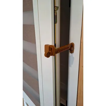 OKENNÍ OMEZOVAČ Zarážka okna REGULÁTOR 12 poloh světle hnědý