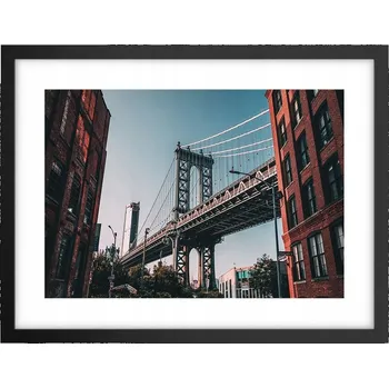 Obraz Obraz plakát v černém rámu do obýváku 40x30 New York foto na zeď