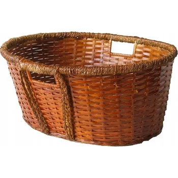 Koš na dřevo proutěný