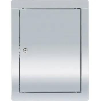 Obraz REVÍZNÍ DVÍŘKA Z NEREZOVÁ OCEL 40x50 cm, UZAMYKATELNÁ