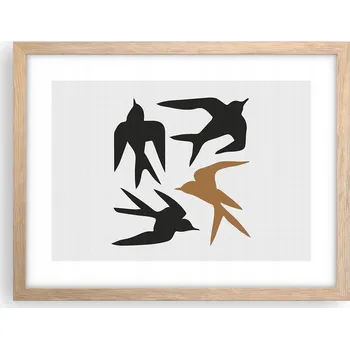 Obraz Obraz plakát v rámu světlý dub do obýváku 40x30 boho foto plakáty na zeď