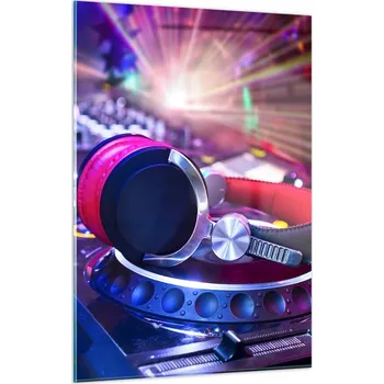 Obraz Obraz na skle do obýváku ložnice 50x70 hudba foto obrazy na zeď sklo