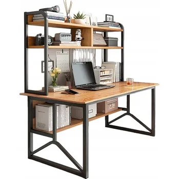 Psací stůl Obdélníkový psací stůl Rebiko 120 x 60 x 150 cm, tmavý buk