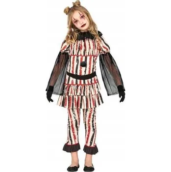 Karnevalový kostým KOSTÝM DÍVKA KLAUN TERROR PŘEVLEK KOSTÝM HALLOWEEN 146