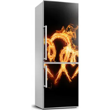 Fototapeta Nálepka Tapeta na ledničku Hořící srdce 70x190