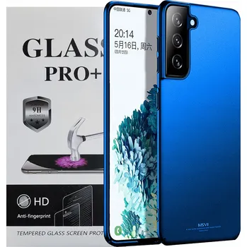 Pouzdro na mobilní telefon Zadní Kryt Audioimp pro Samsung Galaxy S21 Plus modrý